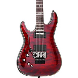 Open Box Schecter Guitar Research Hellraiser C-1 with Floyd Rose Sustaniac Left-Handed Electric Guitar Level 2 Black Cherry 190839806666