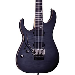 Schecter Guitar Research Banshee with Floyd Rose Active Left-Handed Electric Guitar See-Thru Black