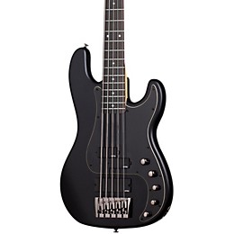 Schecter Guitar Research Diamond-P Custom Active-5 Electric Bass Guitar Satin Black
