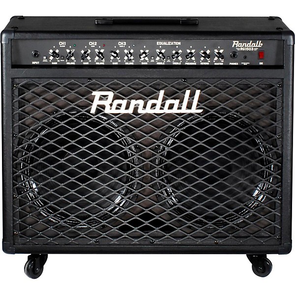 Open Box Randall RG1503-212 150W Solid State Guitar Combo Level 2 Black 190839849939
