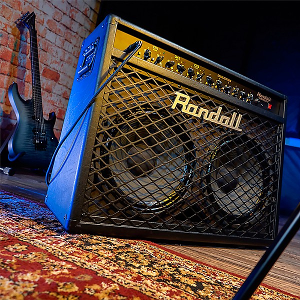 Open Box Randall RG1503-212 150W Solid State Guitar Combo Level 2 Black 190839844392