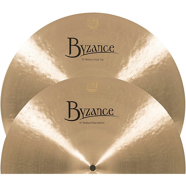 MEINL Byzance Traditional Medium Hi-Hat Cymbal Pair 16 in.