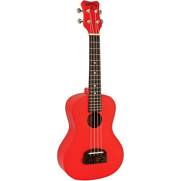 Kohala Tiki Concert Ukulele Red