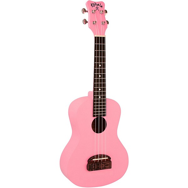 Kohala Tiki Concert Ukulele Pink
