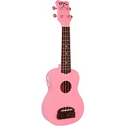 Kohala Tiki Soprano Ukulele with Tuner Pink