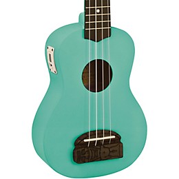 Kohala Tiki Soprano Ukulele with Tuner Sea Foam Green