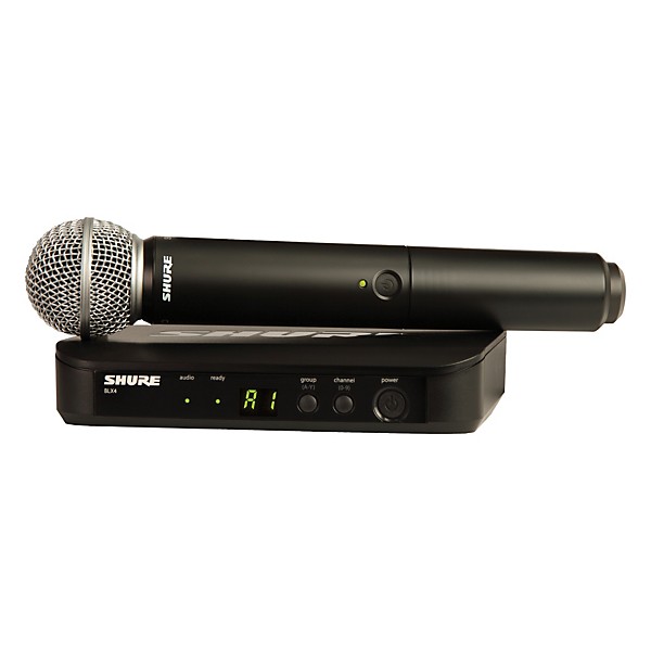 Shure BLX24/SM58 Handheld Wireless System With SM58 Capsule Band K12