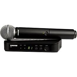 Open Box Shure BLX24/SM58 Handheld Wireless System with SM58 Capsule Level 1 Band H9