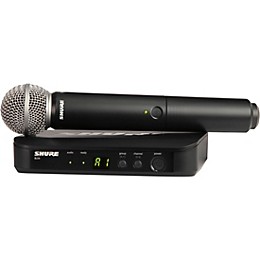 Open Box Shure BLX24/SM58 Handheld Wireless System with SM58 Capsule Level 1 Band H11