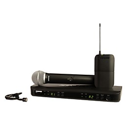 Shure BLX1288/PG85 Dual Wireless System with Unidirectional Lavalier and One PG58 Handheld Mic Band H8