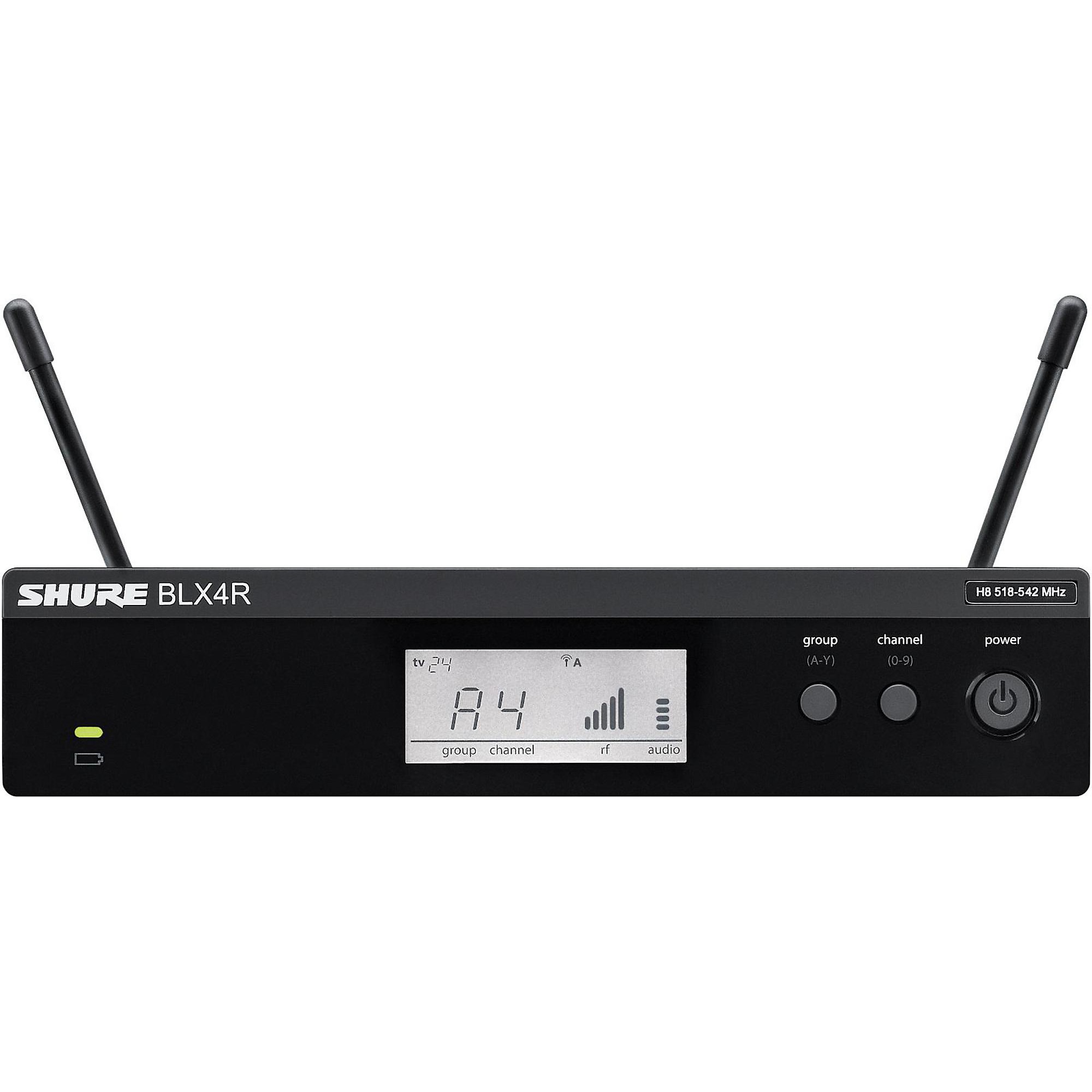 BLX4R、TERABOX、WA-7600 SW-KVM4LU Shure BLX4R BLX Rackmountable Wireless Receiver Band H9 | Guitar
