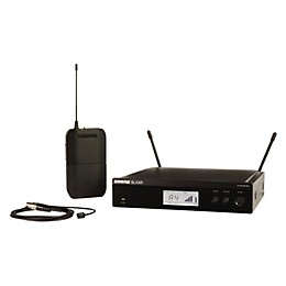 Open Box Shure BLX14R/W93 Wireless Lavalier System with WL93 Omnidirectional Condenser Miniature Lavalier Mic Level 1 Band K12