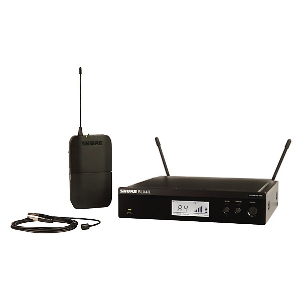 Open Box Shure BLX14R/W93 Wireless Lavalier System with WL93 Omnidirectional Condenser Miniature Lavalier Mic Level 1 Band...