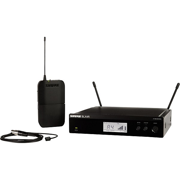 Open Box Shure BLX14R/W93 Wireless Lavalier System with WL93 Omnidirectional Condenser Miniature Lavalier Mic Level 1 Band H9