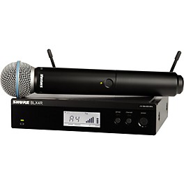 Shure BLX24R/B58 Wire... Shure BLX24R/B58 Wireless System With Rackmountable Receiver and BETA 58A Microphone Capsule Band H9