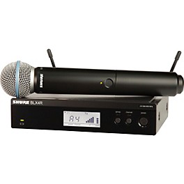 Shure BLX24R/B58 Wir... Shure BLX24R/B58 Wireless System With Rackmountable Receiver and BETA 58A Microphone Capsule Band H11