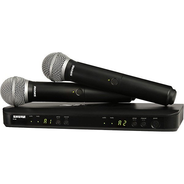 Shure BLX288/PG58 Dual-Channel Wireless System With Two PG58 Handheld Transmitters Band J11