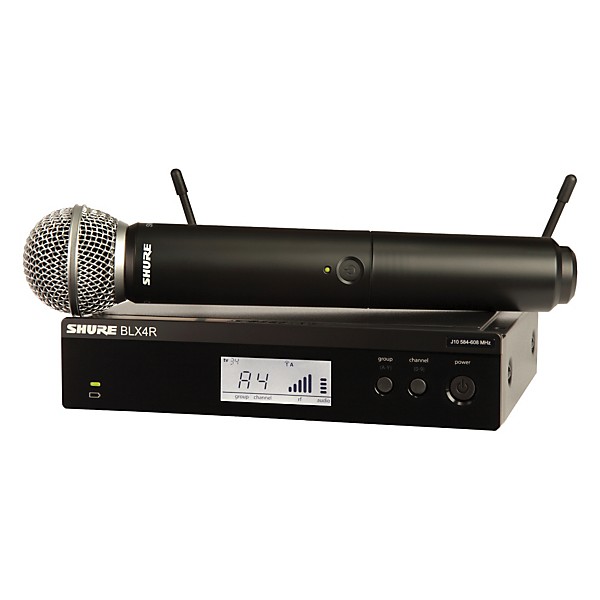 Shure BLX24R/SM58 Wireless System With Rackmountable Receiver and SM58 Microphone Capsule Band H8