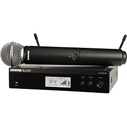 Open Box Shure BLX24R/SM58 Wireless System with Rackmountable Receiver and SM58 Microphone Capsule Level 2 Band H9 190839166579