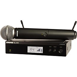 Shure BLX24R/SM58 Wireless System With Rackmountable Receiver and SM58 Microphone Capsule Band H10