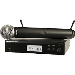 Shure BLX24R/SM58 Wirel... Shure BLX24R/SM58 Wireless System With Rackmountable Receiver and SM58 Microphone Capsule Band H11