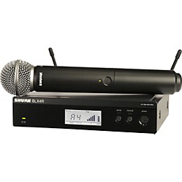 Shure BLX24R/SM58 Wireless System With Rackmountable Receiver and SM58 Microphone Capsule Band J11