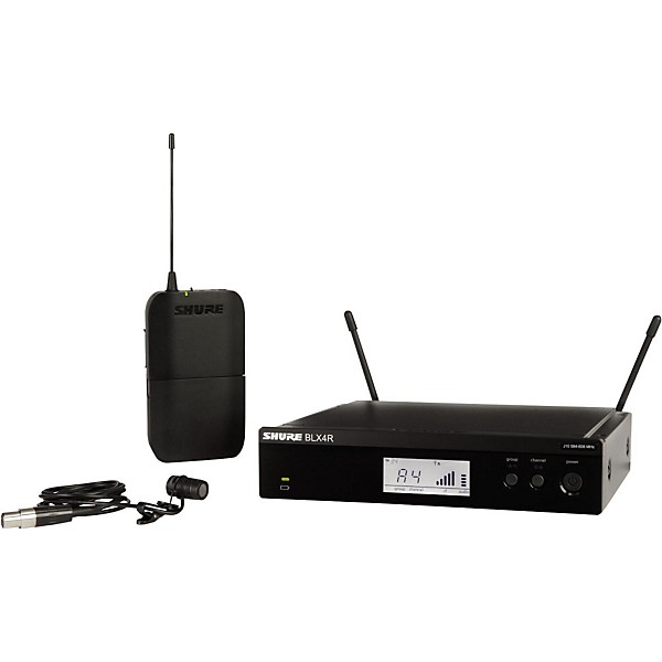 Shure BLX14R/W85 Wireless Lavalier System With WL185 Cardioid Lavalier Mic Band H9