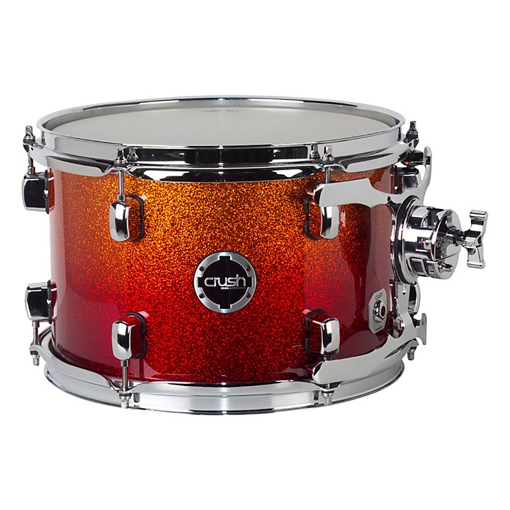 tom⭐︎ Crush Drums & Percussion Sublime E3 Maple Tom Orange Sparkle Red