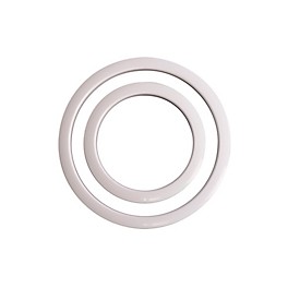 Gibraltar Port Hole Protector White 6 in. Gibraltar Port Hole Protector White 4 in.