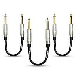 Mogami 1/4" Straight Patch Cable, 8" (3-Pack)