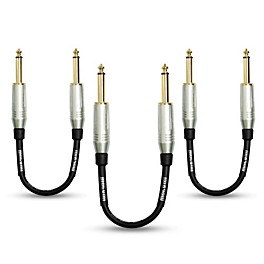 Mogami 1/4" Straight Patch Cable, 8" (3-Pack)