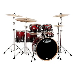 PDP by DW Concept Maple 6-Piece Shell Pack Red To Black Fade