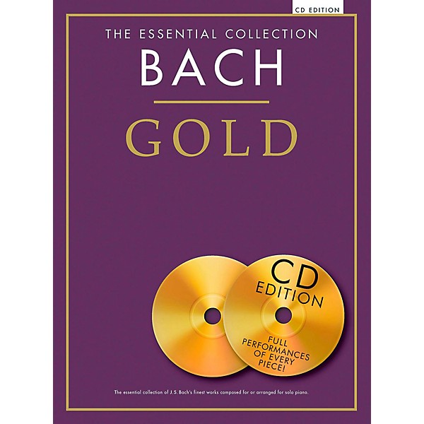 Music Sales The Essential Collection - Bach Gold For Piano Solo Book/2CDs