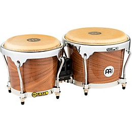 MEINL Radial 5-Ply Wood Construction Bongos High Gloss Walnut 6.75 & 8 in.