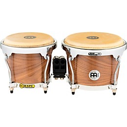 MEINL Radial 5-Ply Wood Construction Bongos High Gloss Walnut 6.75 & 8 in.