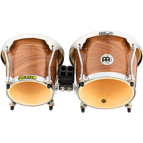 MEINL Radial 5-Ply Wood Construction Bongos High Gloss Walnut 6.75 & 8 in.