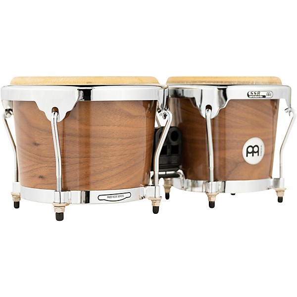 MEINL Radial 5-Ply Wood Construction Bongos High Gloss Walnut 6.75 & 8 in.