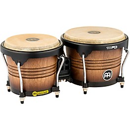 MEINL Free Ride Series Matte Wood Bongos Antique Tobacco Burst 6.75 & 8 in.