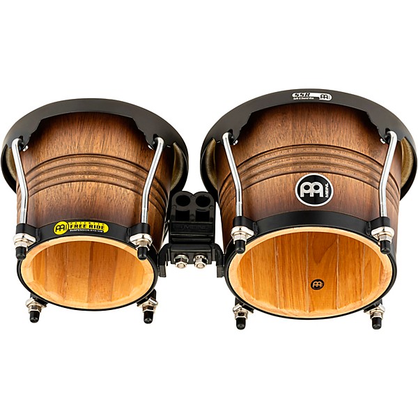 MEINL Free Ride Series Matte Wood Bongos Antique Tobacco Burst 6.75 & 8 in.