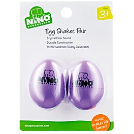 Nino Plastic Egg Shaker Pairs Aubergine Nino Plastic Egg Shaker Pairs Aubergine