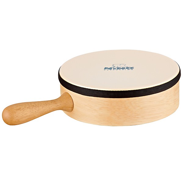 Nino 8" Hand Drum with Handle Synthetic Head Natural 8 in.