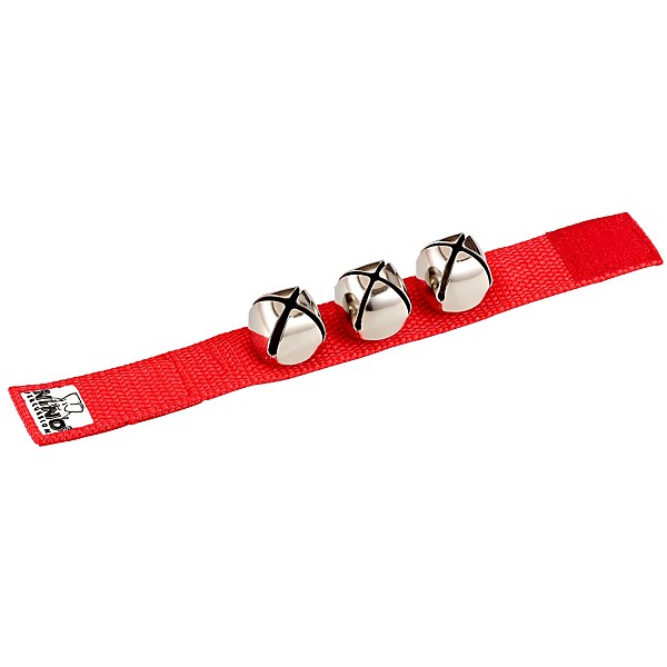 Nino Wrist Bells Strap with 3 Bells Red 9 in.