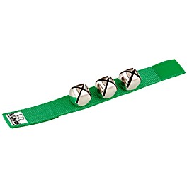 Nino Wrist Bells Strap with 3 Bells Blue 9 in. Nino Wrist Bells Strap with 3 Bells Green 9 in.