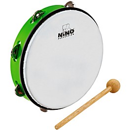 Nino ABS Tambourine w/Single Row of Jingles Grass Green 10 in. Nino ABS Tambourine w/Single Row of Jingles Grass Green 10 in.