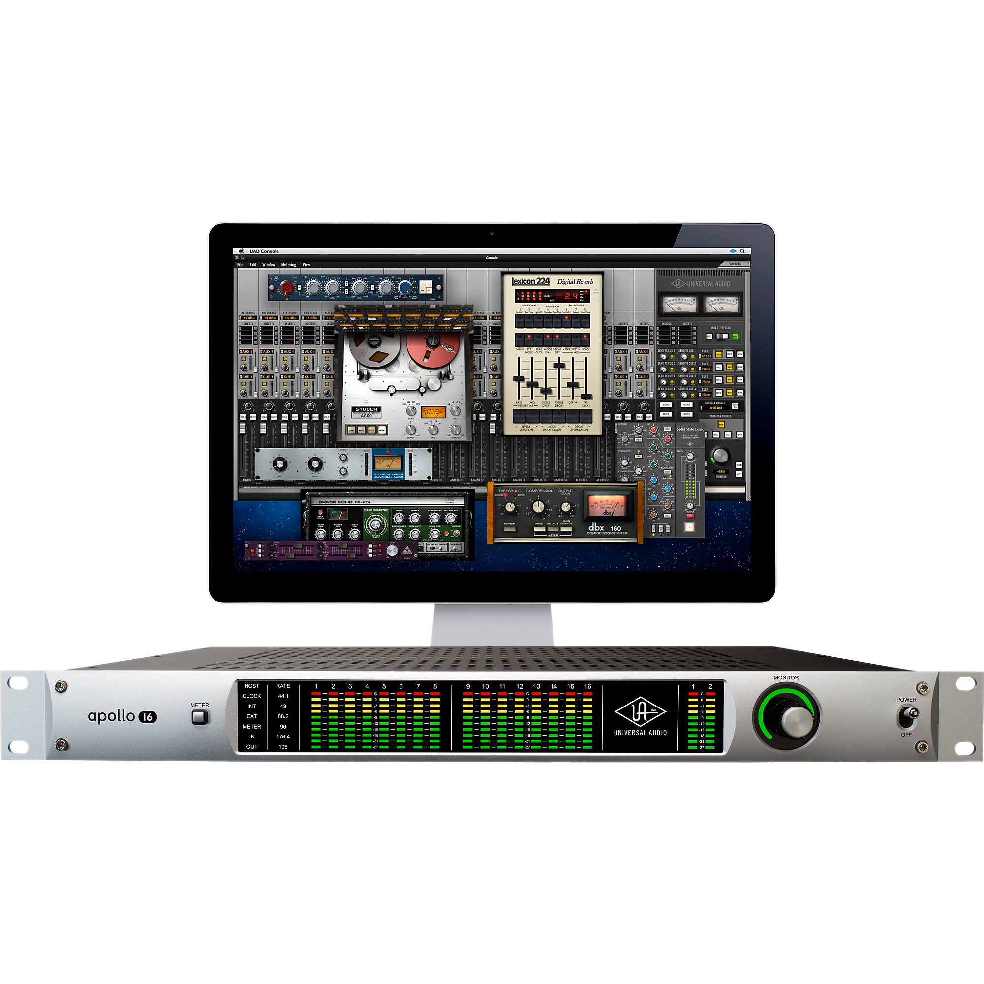 【完動美品】Universal Audio APOLLO 16 QUAD コア Open Box Universal Audio Apollo 16 Analog I/O FireWire