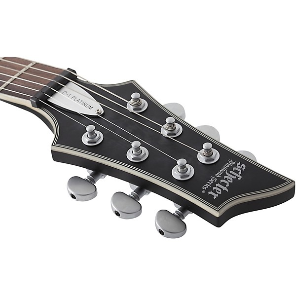 Open Box Schecter Guitar Research C-1 Platinum Electric Guitar Level 2 Translucent Black 194744175794