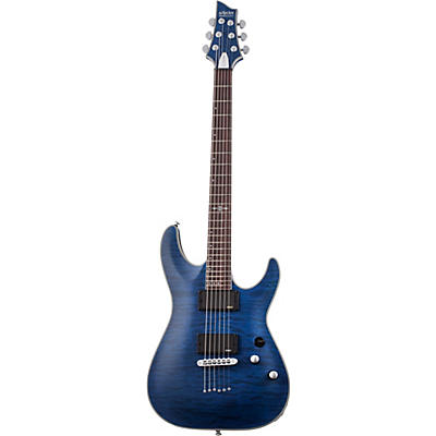 Schecter Guitar Research C-1 Platinum Electric Guitar Satin Transparent Midnight Blue for sale
