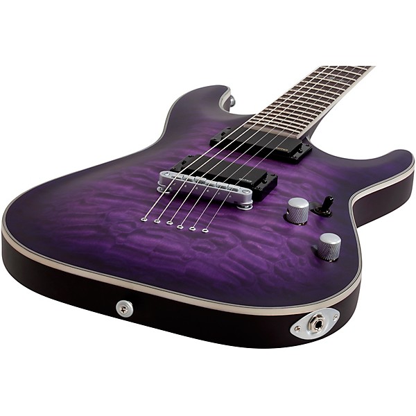 Schecter Guitar Research C-1 Platinum Electric Guitar Satin Purple Burst