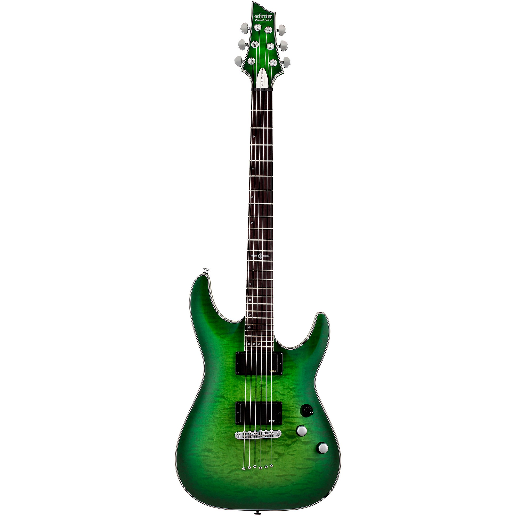 schecter c1 platinum green