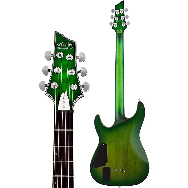 schecter c1 platinum green